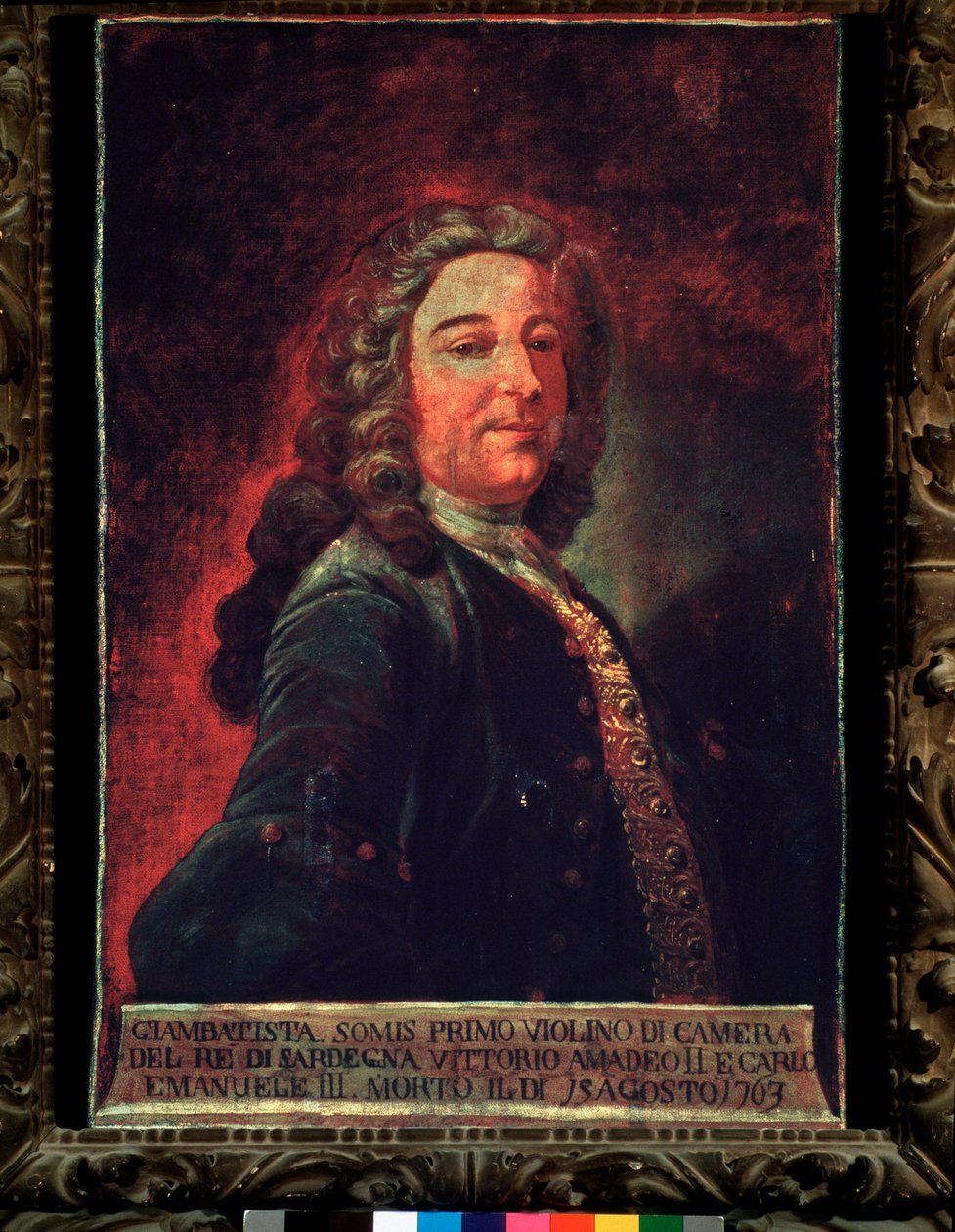 Portrét Giambattisty Somise, italského skladatele a houslisty. 18. století (malba) od Gaetano Ottani