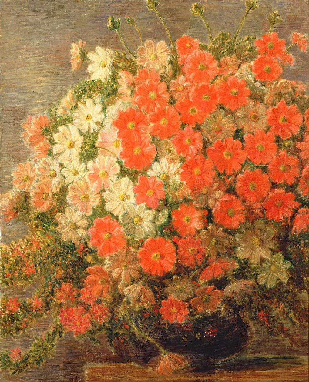 Jiřinky od Gaetano Previati
