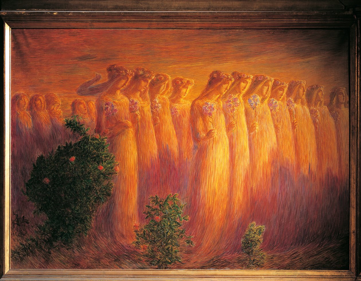 Pohřeb panny od Gaetano Previati