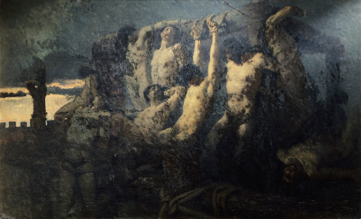 Rukojmí Cremy, Gaetano Previati (1852-1920) od Gaetano Previati