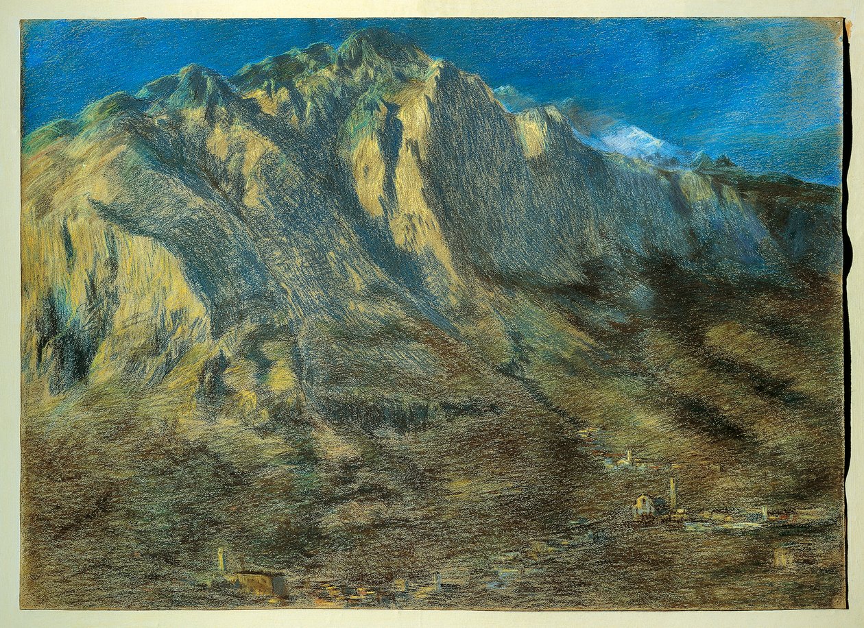 Mount Resegone od Gaetano Previati