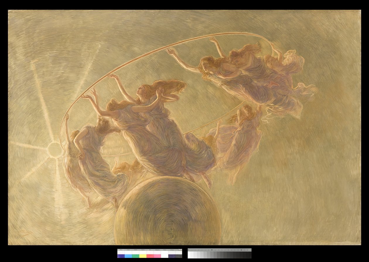 Tanec hodin, 1889 (olej a tempera na plátně) od Gaetano Previati