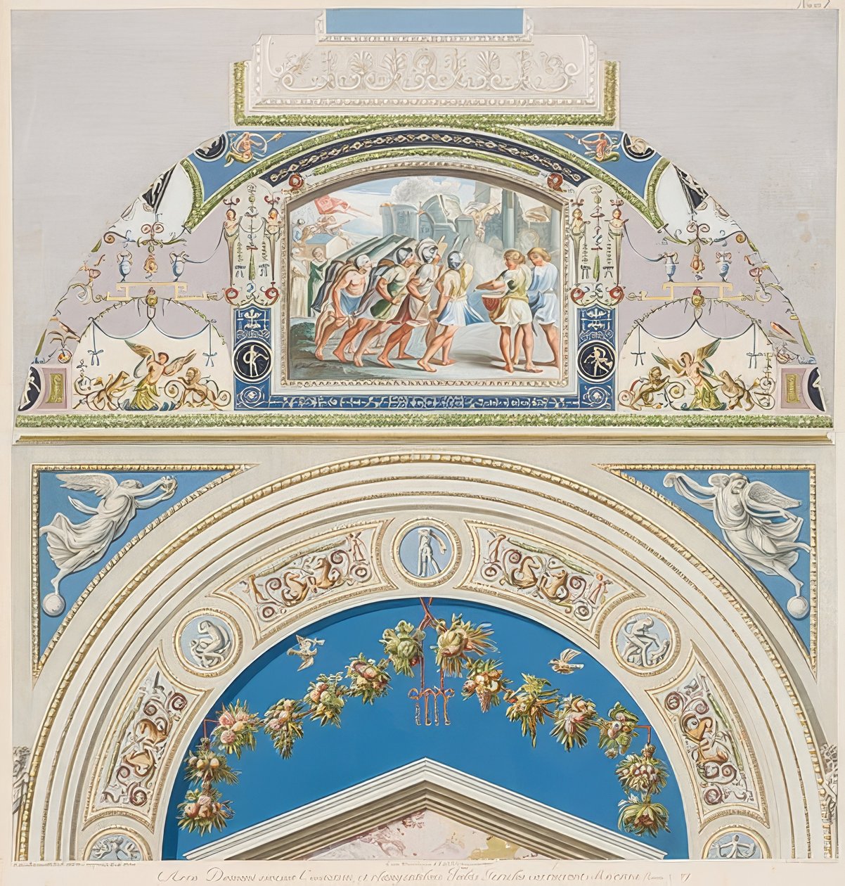 Rám a klenba s pouzdrem Jericho. 1774 od Gaetano Savorelli