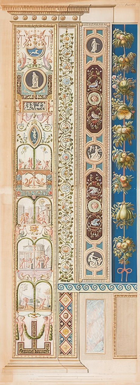 Pilastrová lodžie VIII (dekorace se skupinami dětí) od Gaetano Savorelli