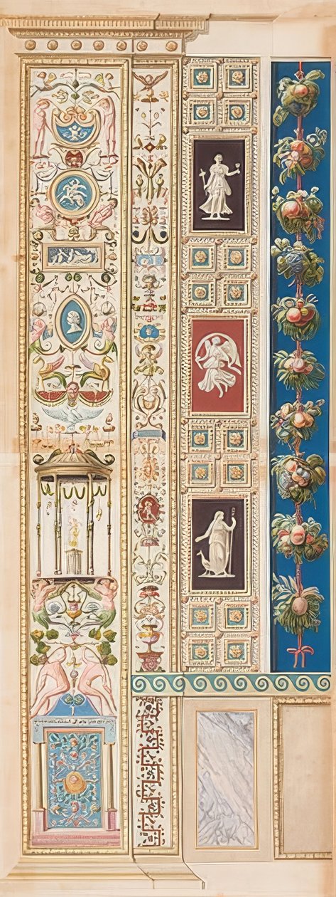Pilastrová lodžie XIII (ornament s chrámem Diany uprostřed) od Gaetano Savorelli