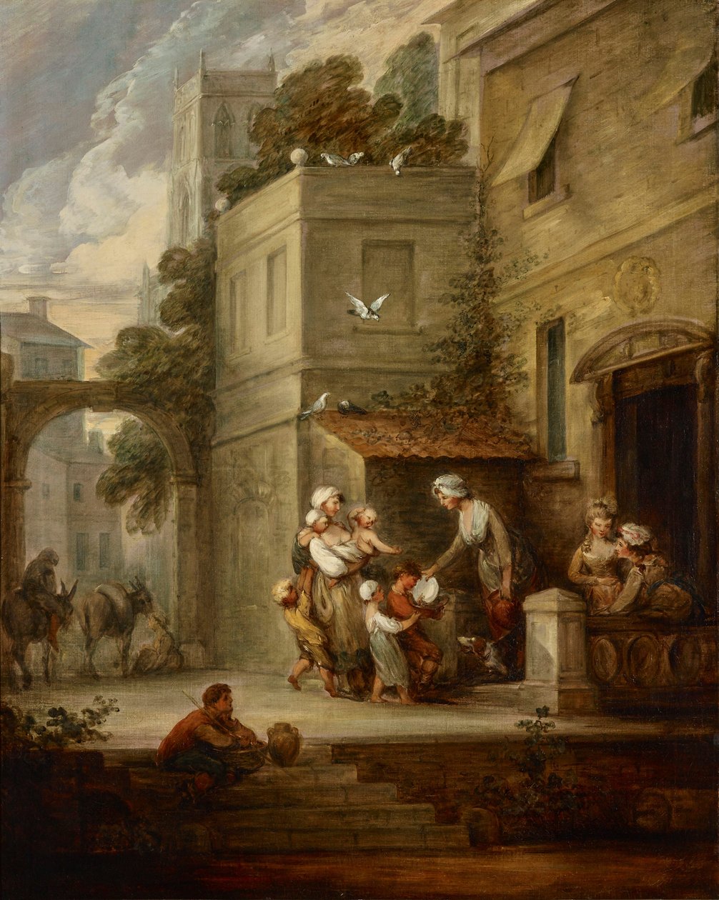 Dobročinnost zmírňující bídu od Gainsborough Dupont