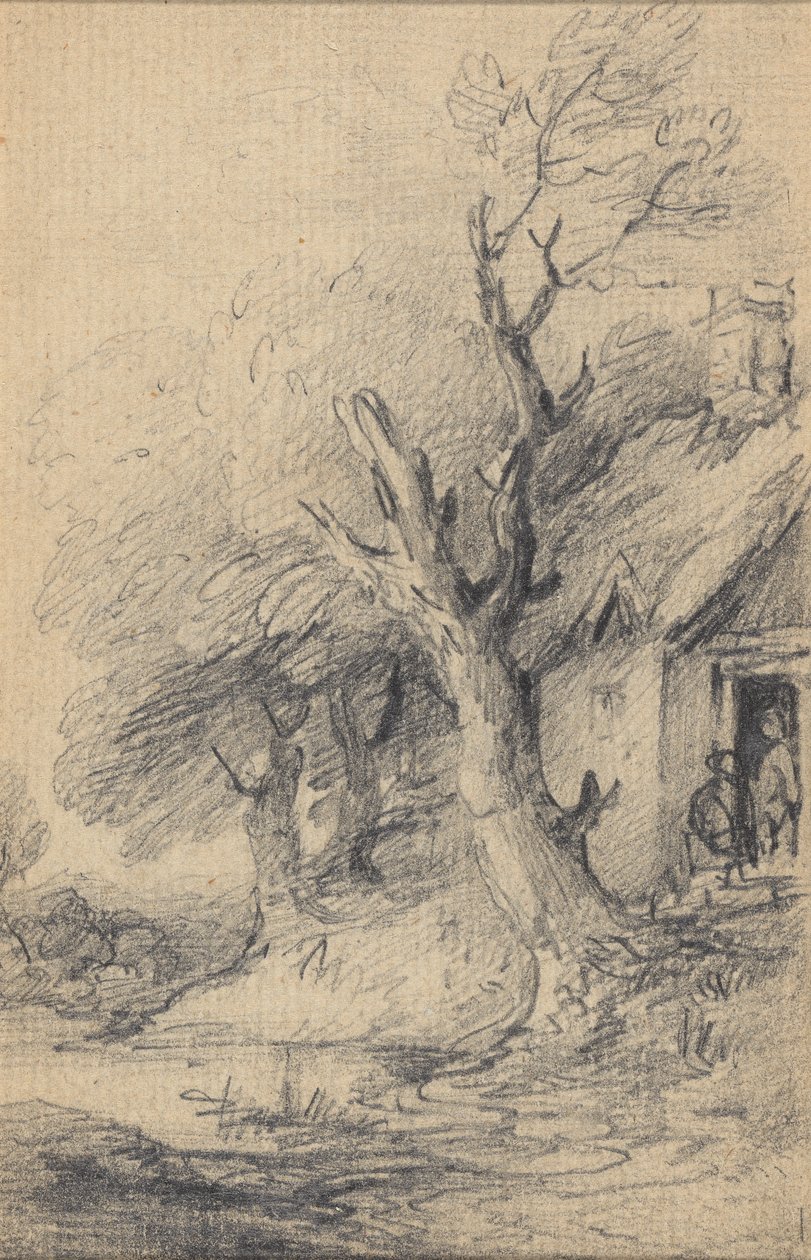 Chata a stromy od Gainsborough Dupont