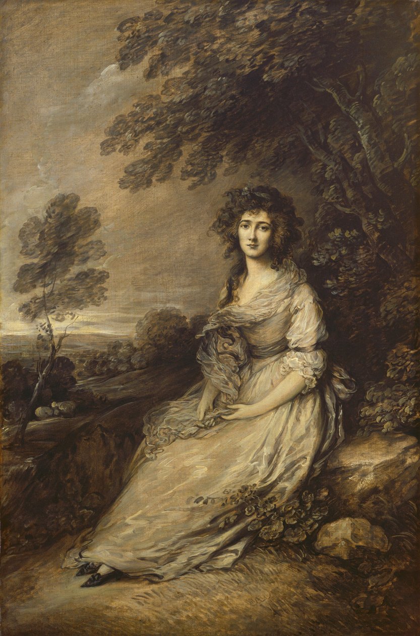 paní Richard Brinsley Sheridan od Gainsborough Dupont