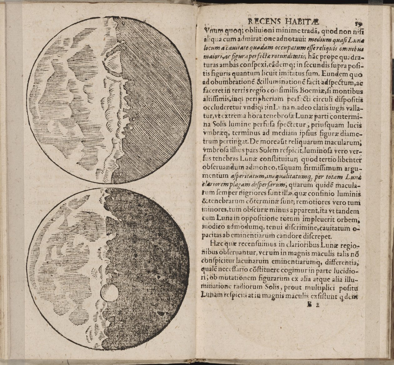 List knihy Sidereus Nuncius Hvězdný posel od Galilea Galilei, 1610 od Galileo Galilei