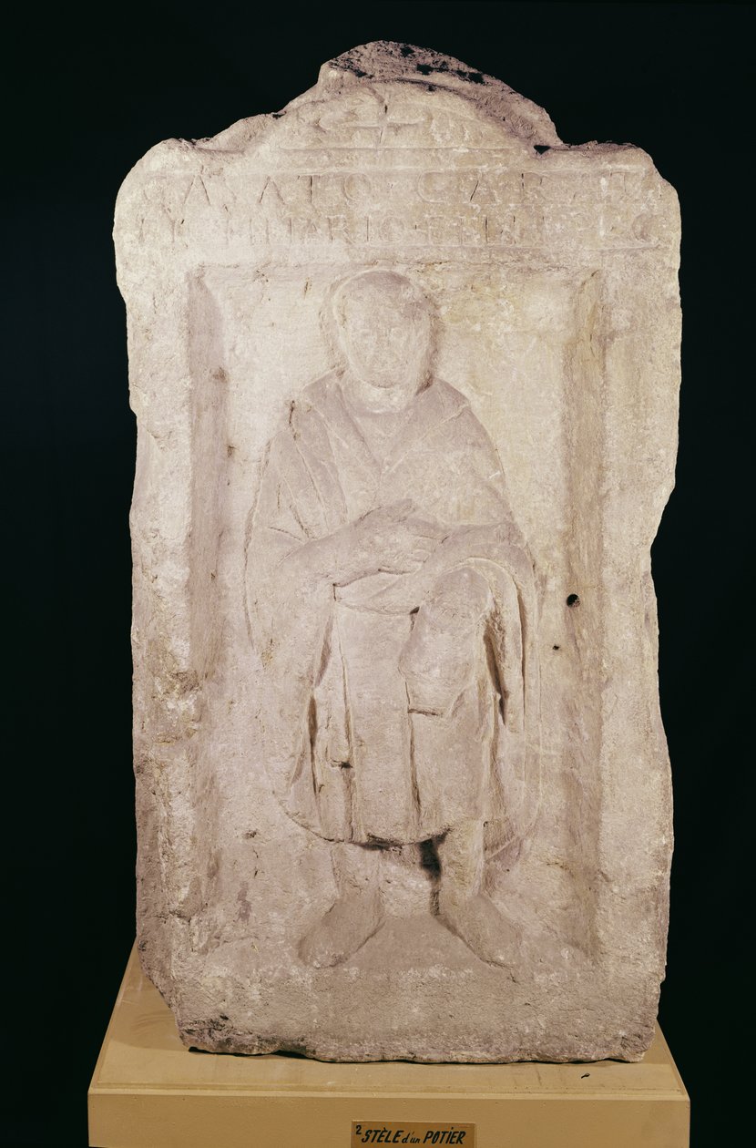 Pohřební stéla hrnčíře od Gallo Roman