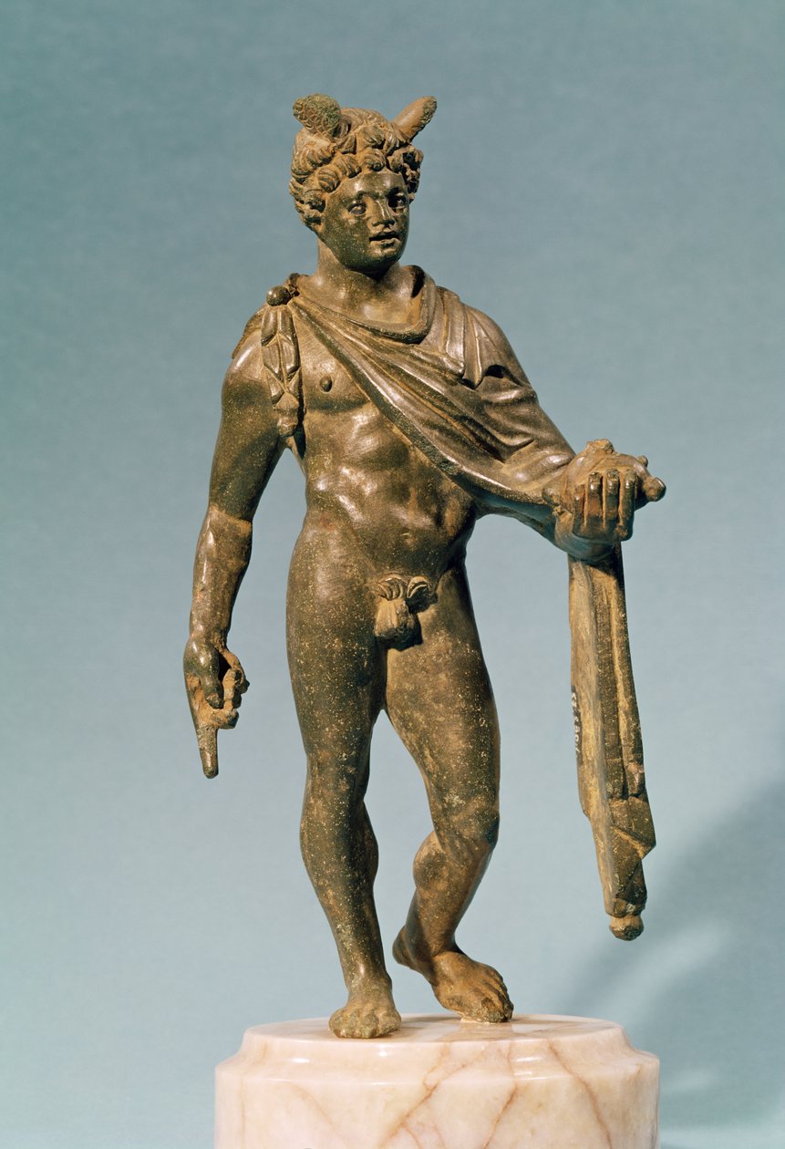 Soška Merkura, z Puy-de-Domes, 1.-2. století (bronz) od Gallo Roman