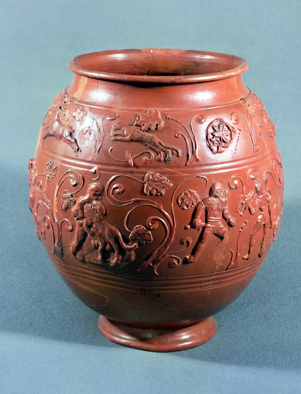 Sigillated hrnec, od Lezoux, Puy-de-Dome (keramický) od Gallo Roman