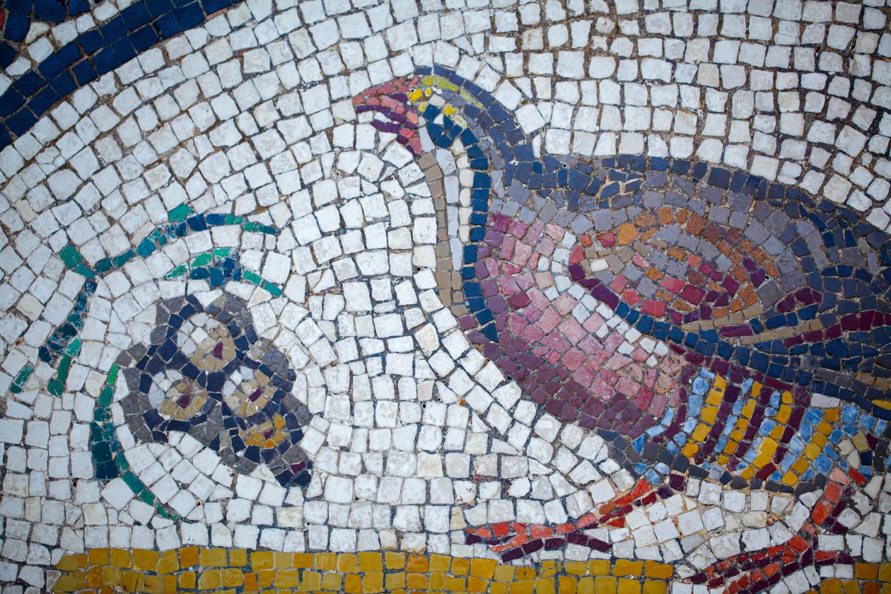 Římská mozaika od Gallo-Roman