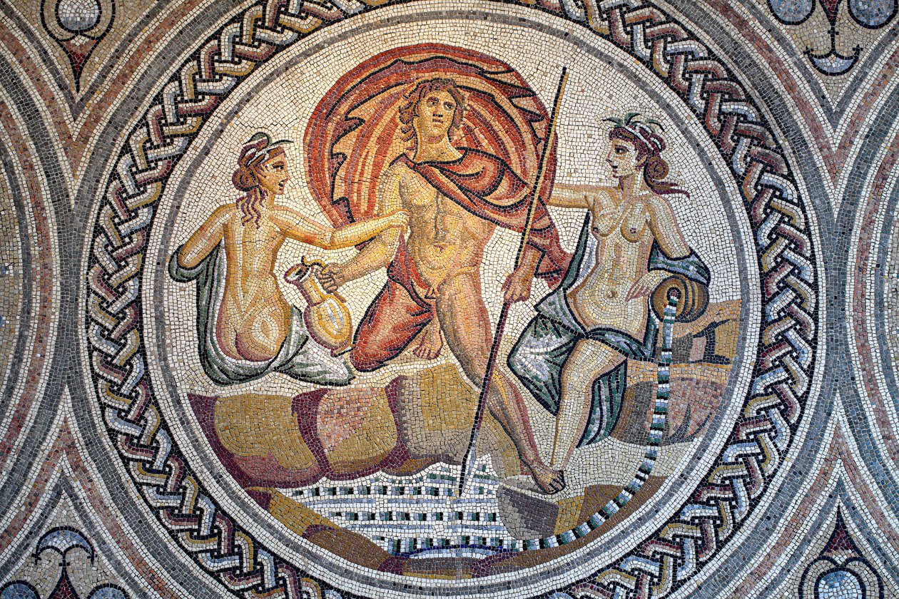 Mozaika Hylas a nymfy. od Gallo-Roman Gallo-Roman
