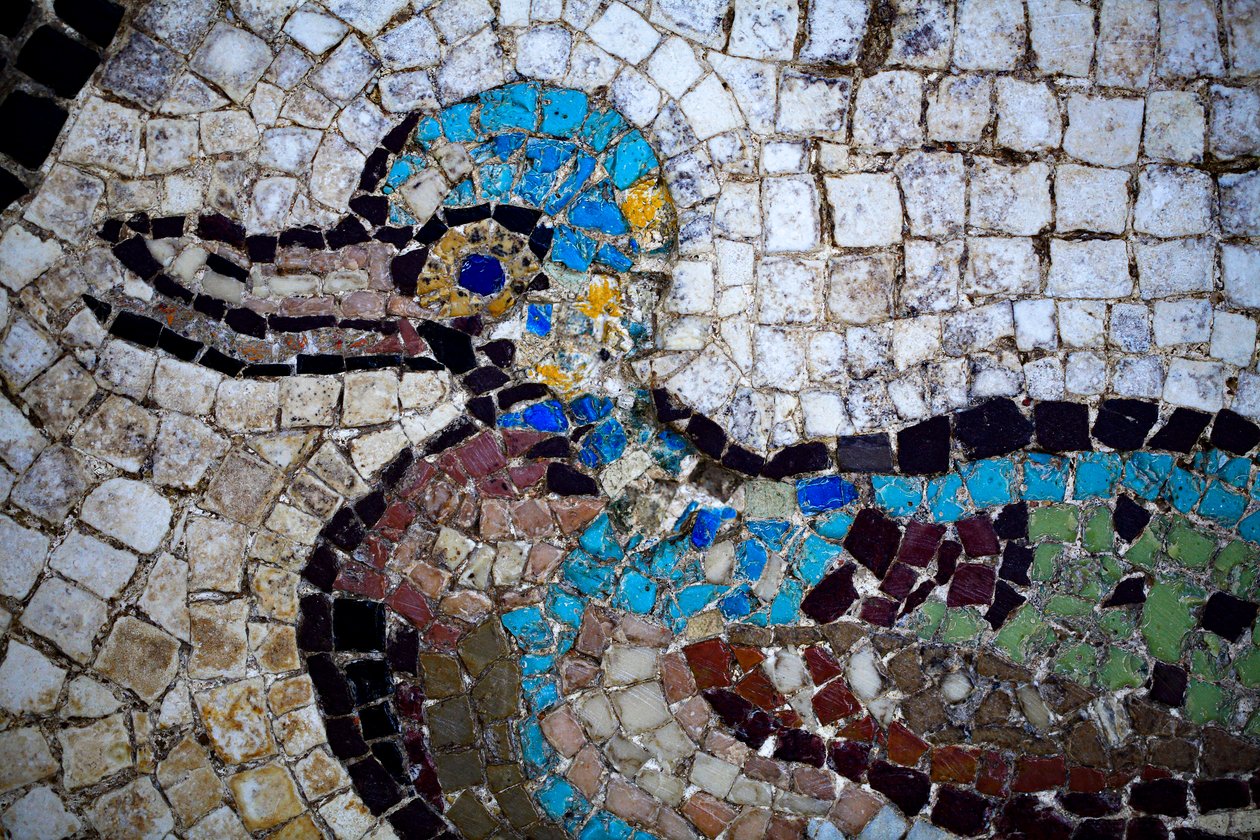 Římská mozaika od Gallo-Roman Gallo-Roman