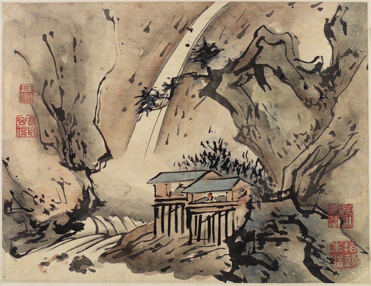 Finger Painting, z alba deseti, 1684 od Gao Qipei