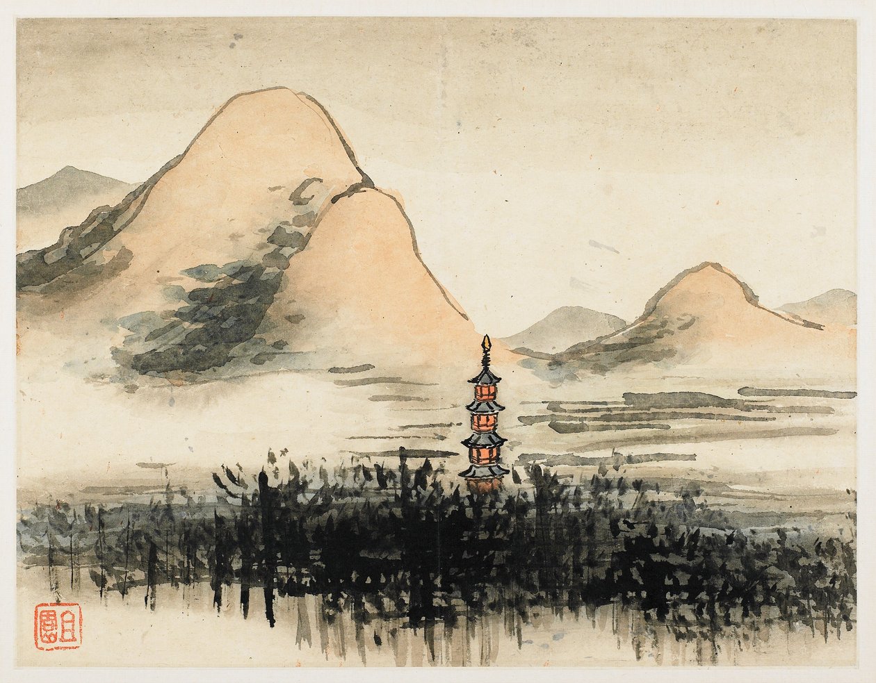 Malba prsty, z alba o deseti dílech od Gao Qipei