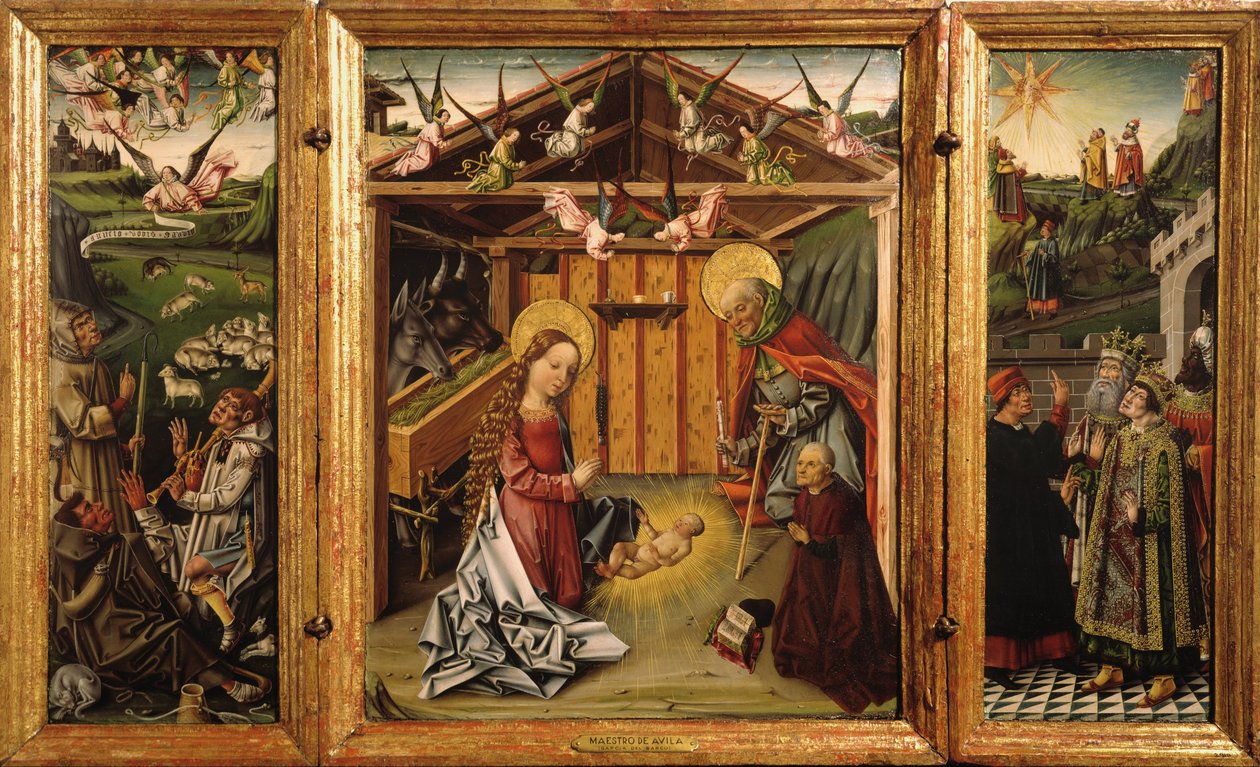 Triptych Narození Páně od García del Barco