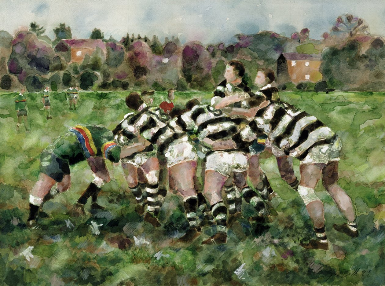 Rugby Match, 1989 od Gareth Lloyd Ball