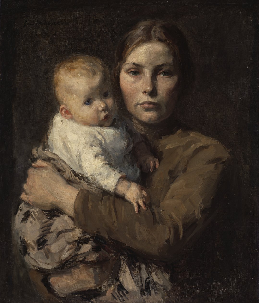 Matka a dítě, kolem roku 1906 od Julius Garibaldi Melchers