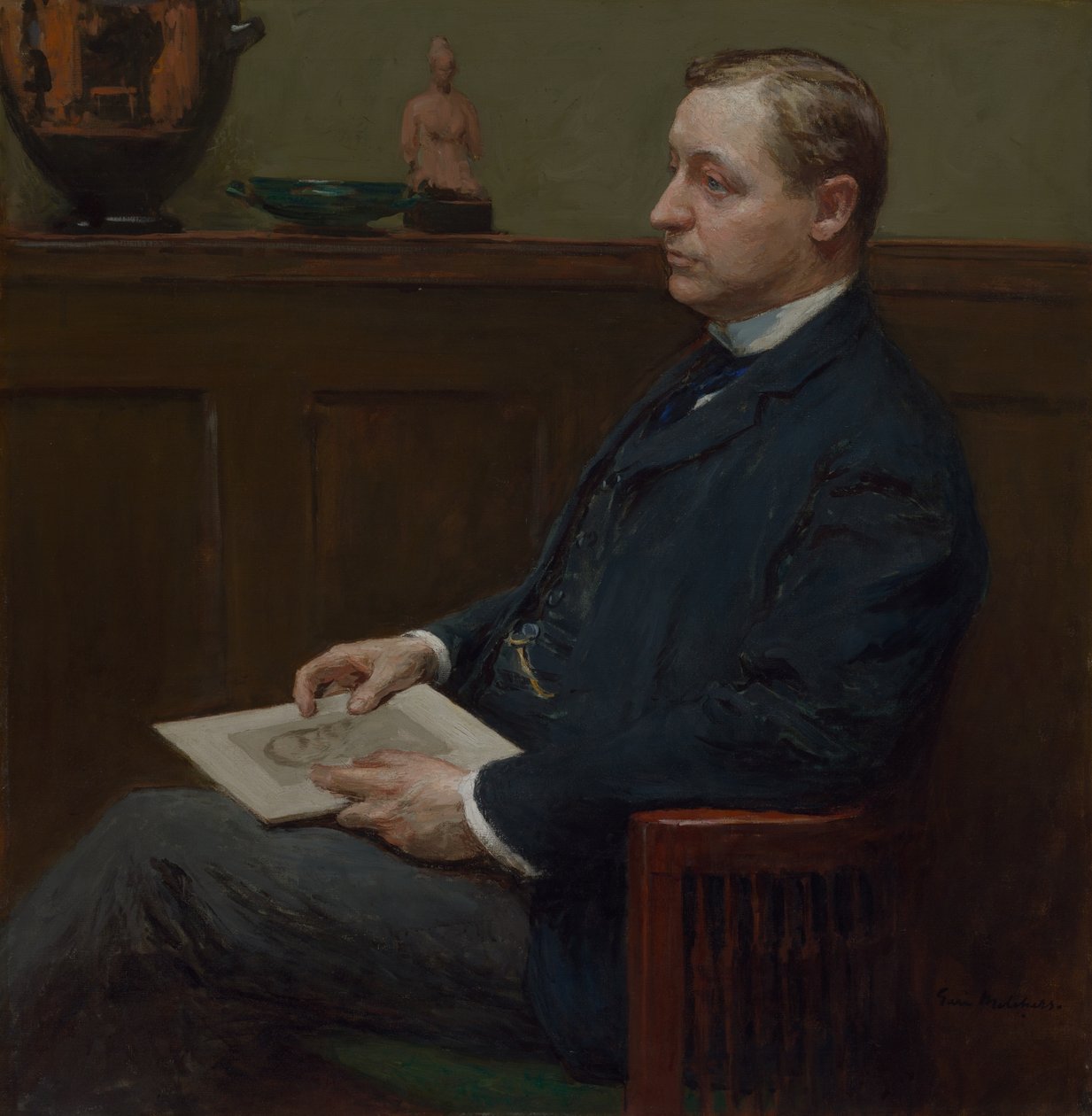Portrét Charlese Lawrence Hutchinsona, c. 1902. od Gari Melchers