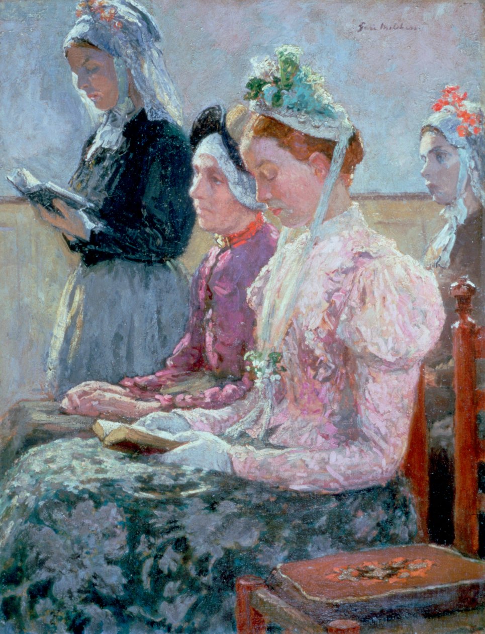 Neděle ráno, C1900 od Julius Garibaldi Melchers
