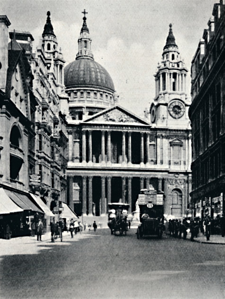 St. Pauls, Ludgate Hill, 1919 od Garratt and Atkinson