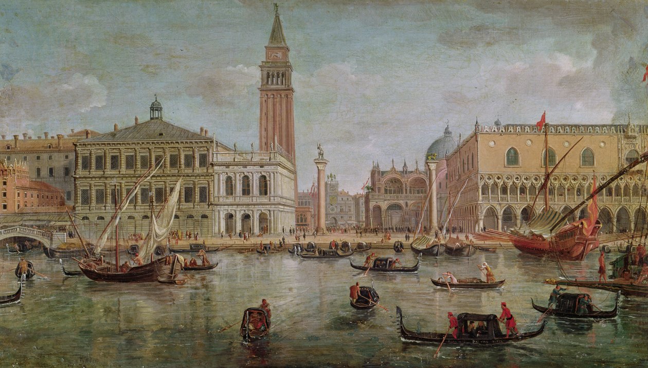 Pohled na Benátky, 1719 od Gaspar van Wittel
