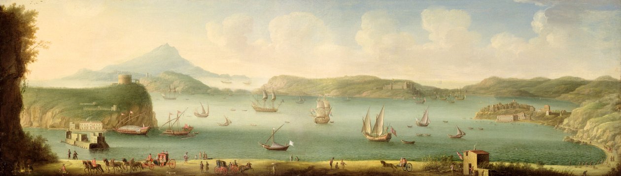 Port Mahon, Minorca, 30. léta 18. století od Gaspar Butler