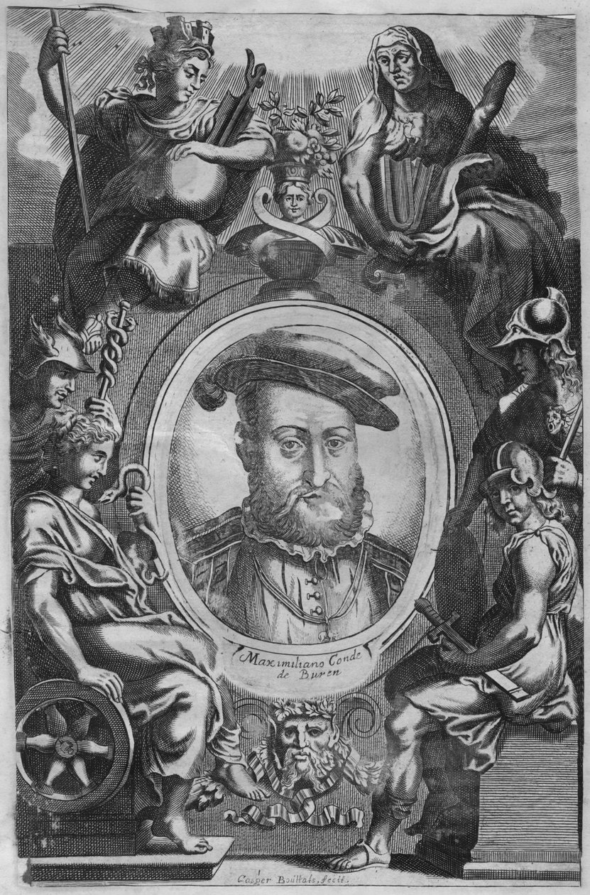 Maximiliano Conde de Buren, polovina konce 17. století. od Gaspar Bouttats