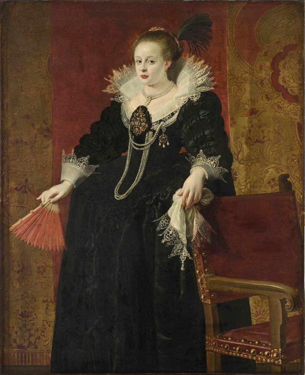 Anna Rakouská, choť císaře Matyáše, kolem roku 1615 od Gaspar De Crayer