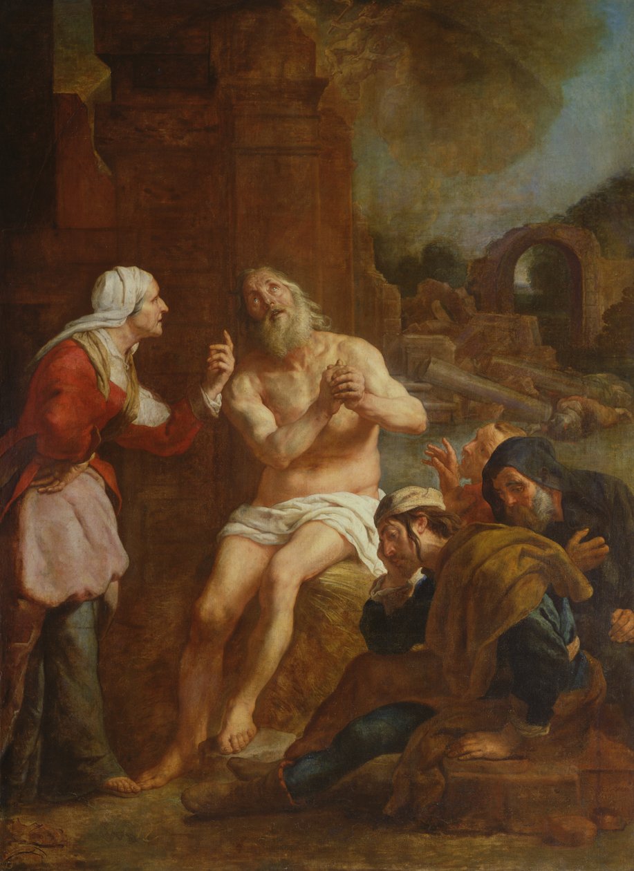 Job čelí nepřízni osudu, 1619 od Gaspar De Crayer