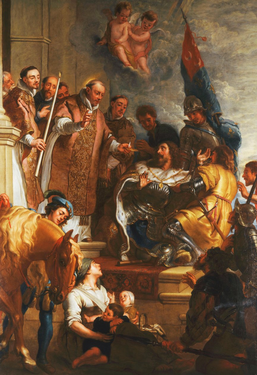 Svatý Bernard konvertuje vévodu z Akvitánie, od Gaspar De Crayer