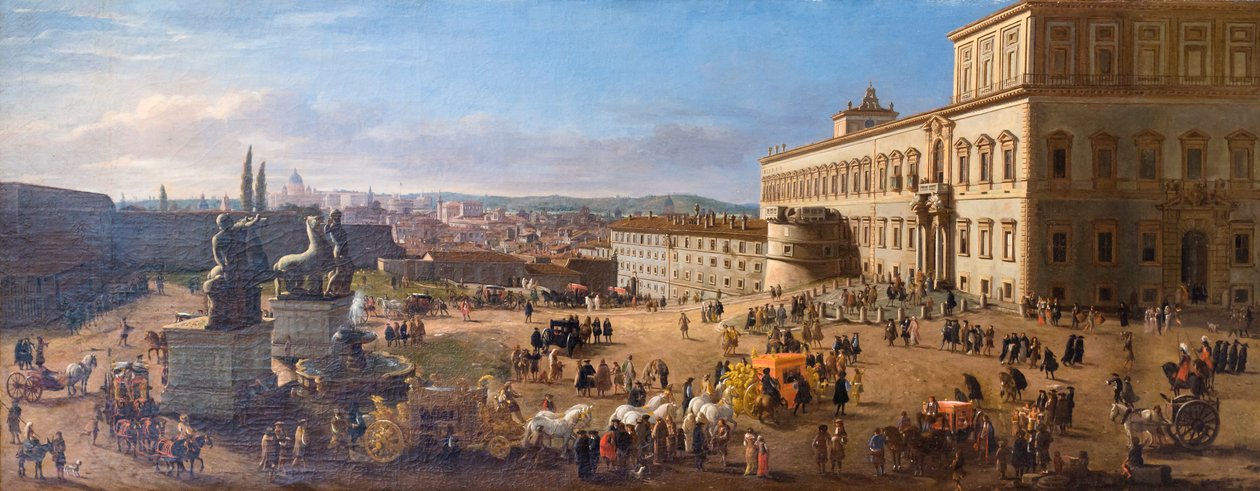 Pohled na Řím z náměstí Quirinal od Gaspar van (1653 1736) Wittel
