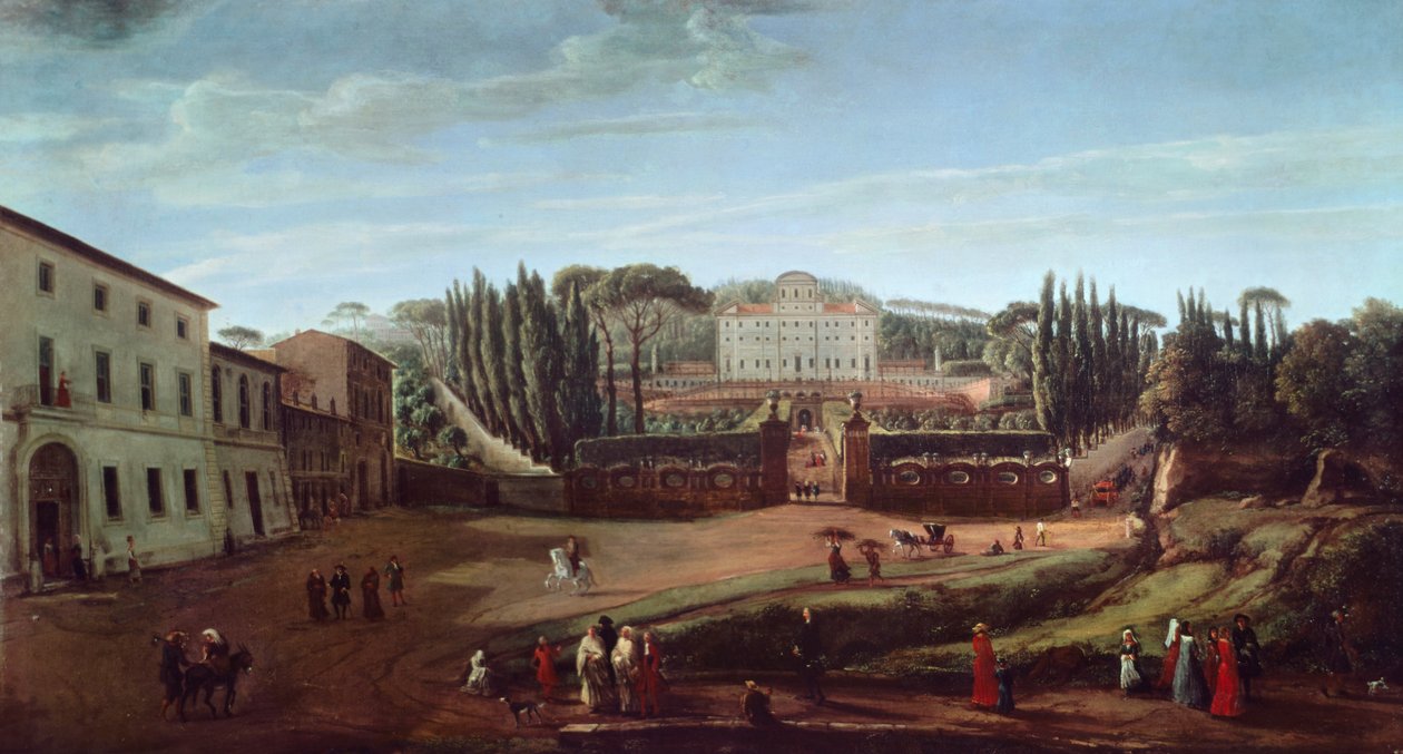 Villa Aldobrandini (olej na plátně) od Gaspar van Wittel