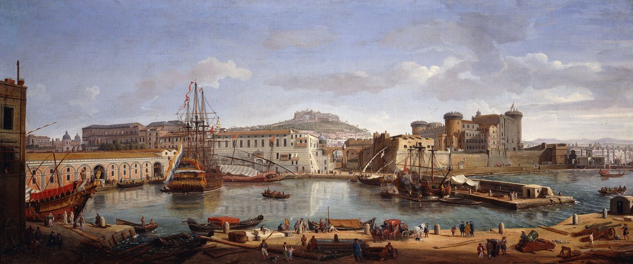 Darsena, Neapol, kolem roku 1702 od Gaspar van Wittel