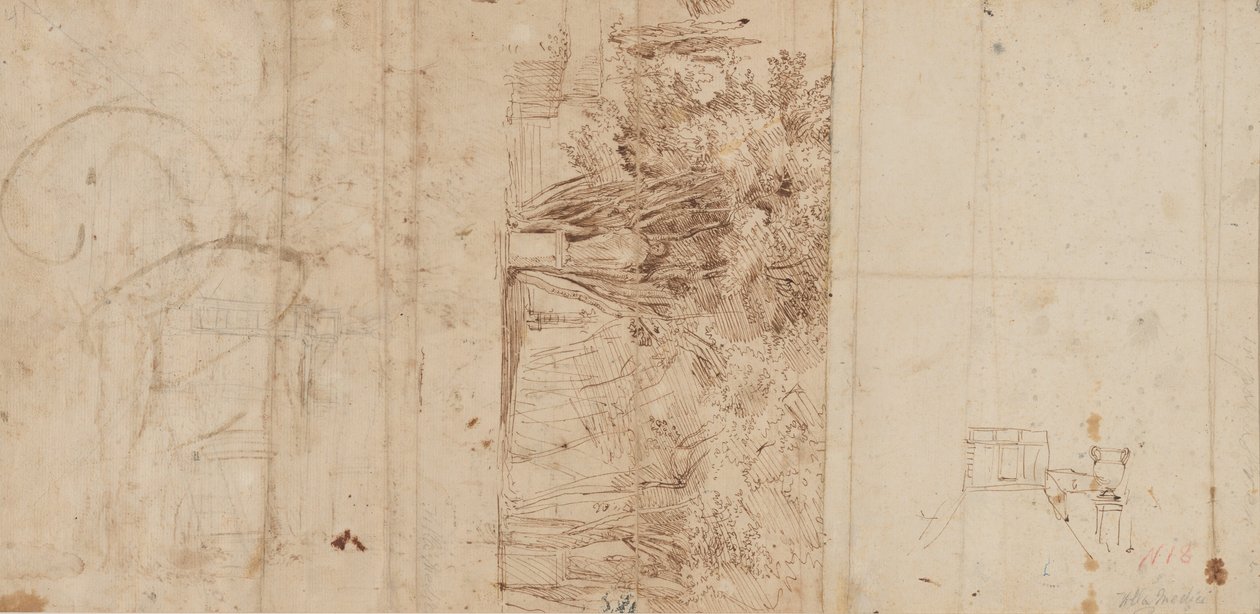 Zahrady vily Medici od Gaspar van Wittel