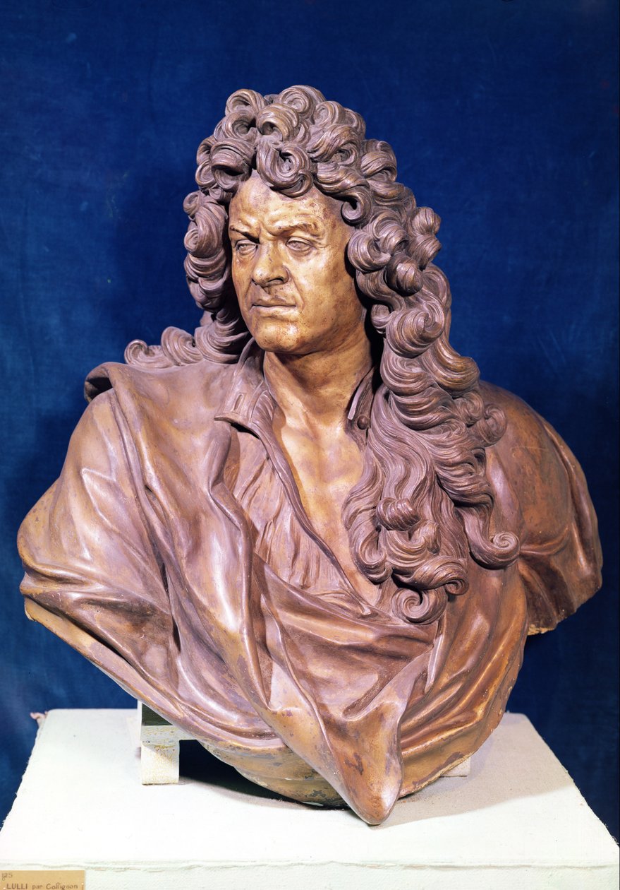 Busta Jean Baptiste Lully (1632-87) (bronz) od Gaspard Collignon