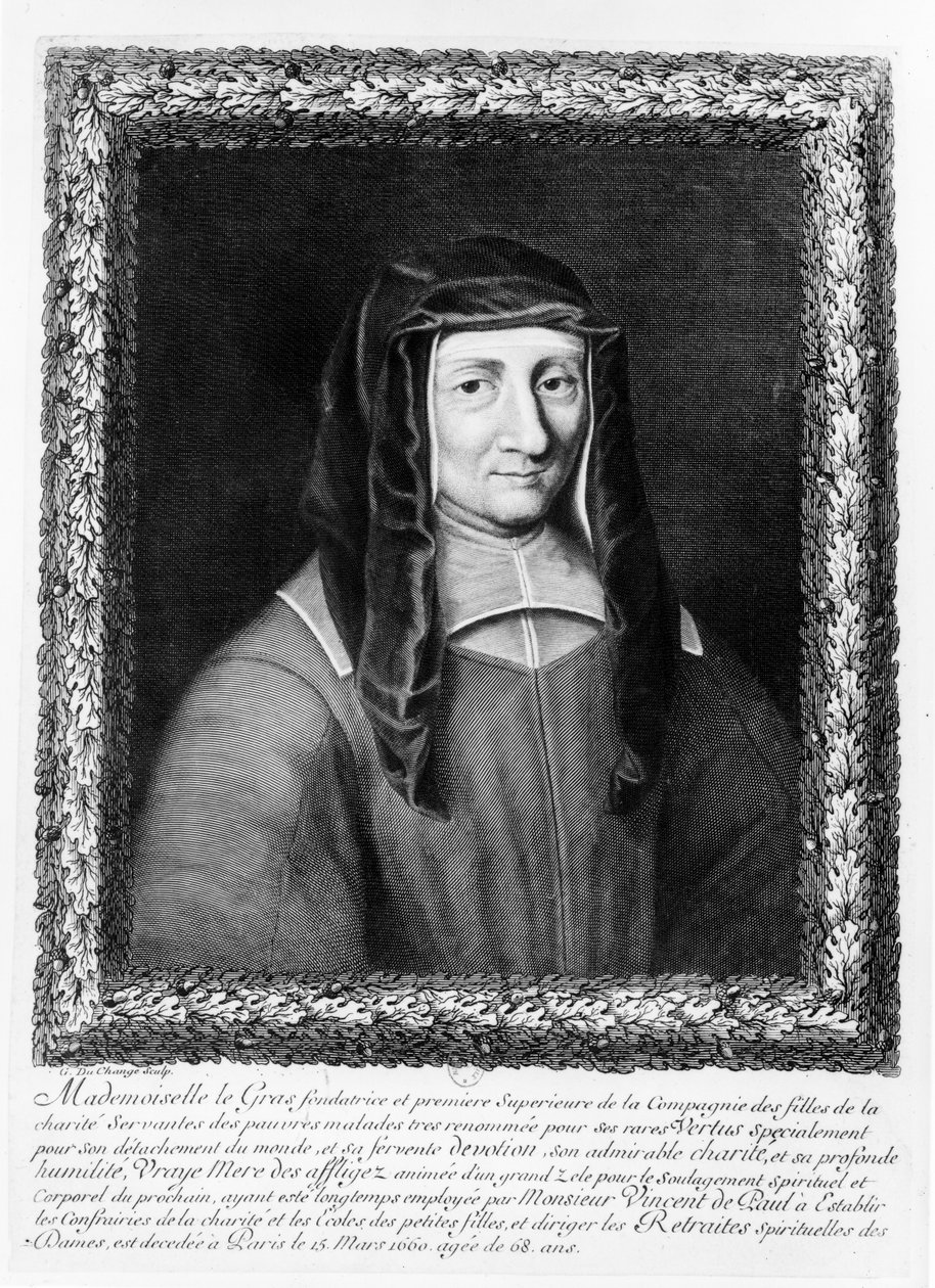 Portrét Louise de Marillac od Gaspard Duchange