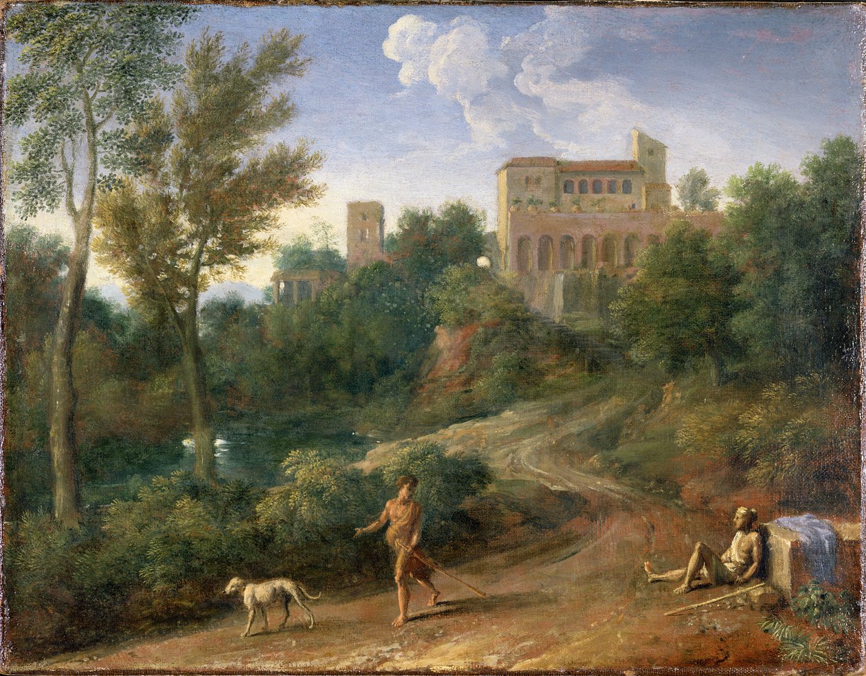 Klasická krajina s figurami, c.1672-5 od Gaspard Poussin Dughet