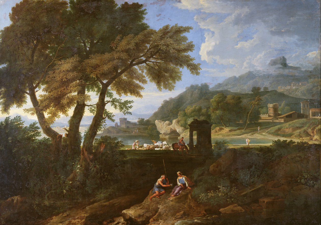 Krajina od Gaspard Poussin Dughet