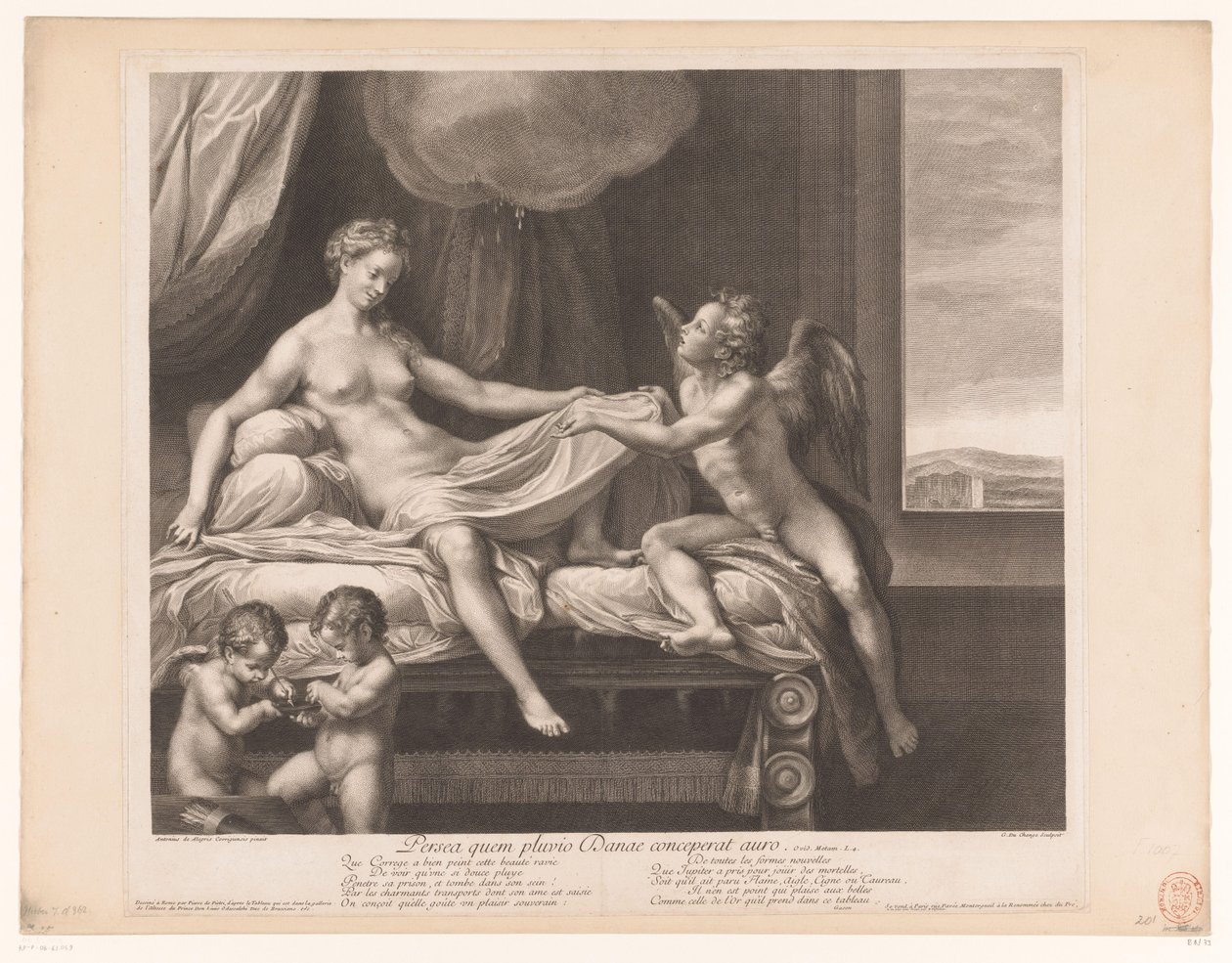 Jupiter a Danaë od Gaspard Duchange