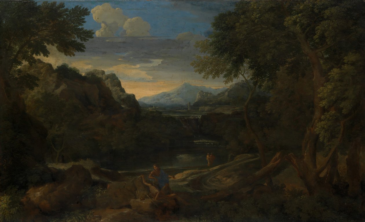 Imaginární krajina. od Gaspard Dughet