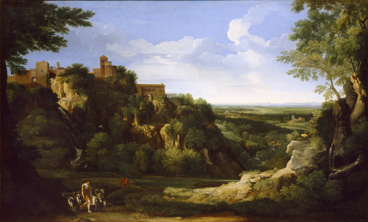 Pohled na Tivoli s Římem v dálce, pozdní 1650 od Gaspard Dughet