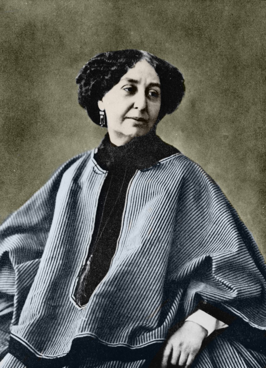 George Sand (Aurore Dupin, Baronne Dudevant) (1804-1876), francouzský spisovatel, fotografoval Nadar kolem roku 1865. od Gaspard Felix Tournachon Nadar