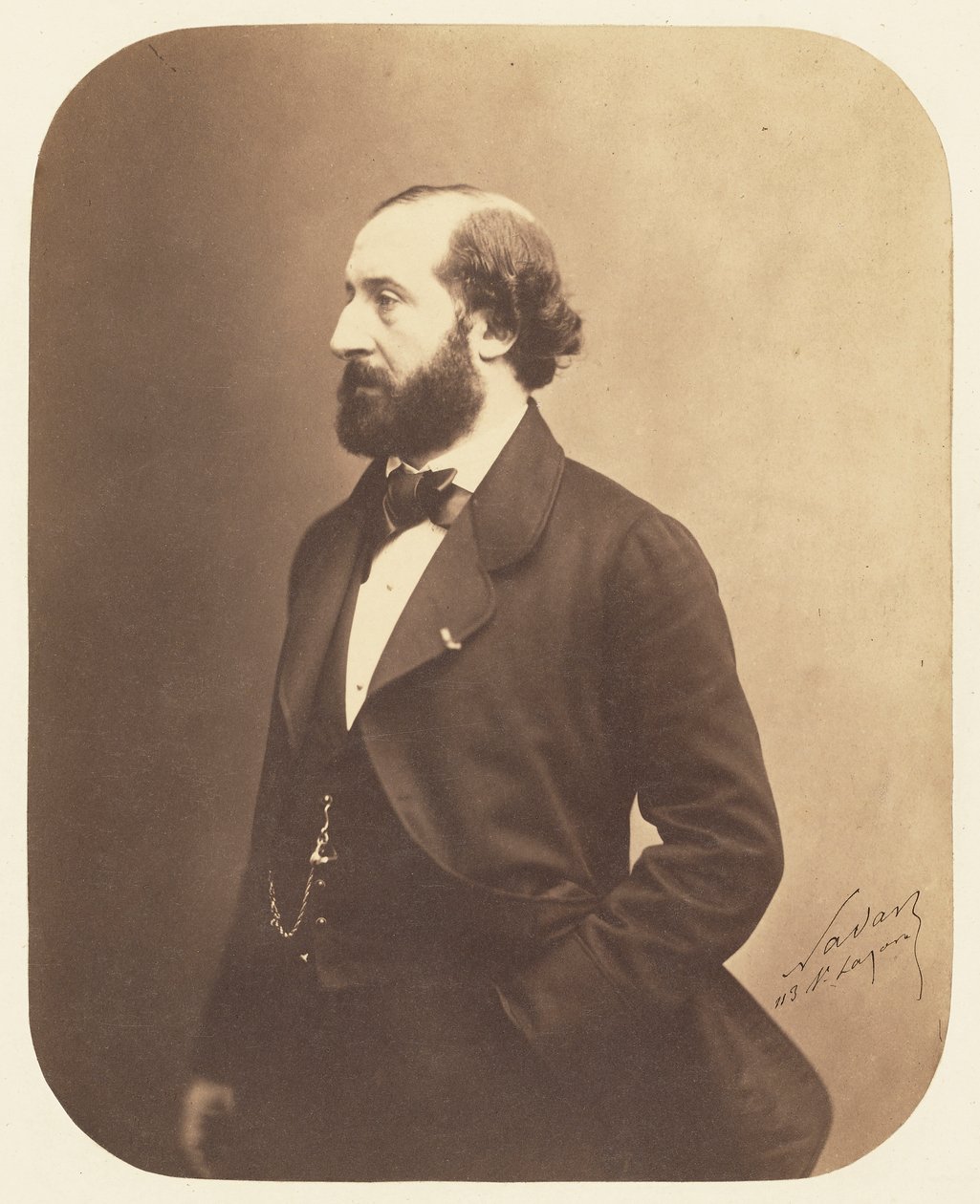 Portrét Emile Augier 1820-1889, 1857. od Gaspard Félix Nadar