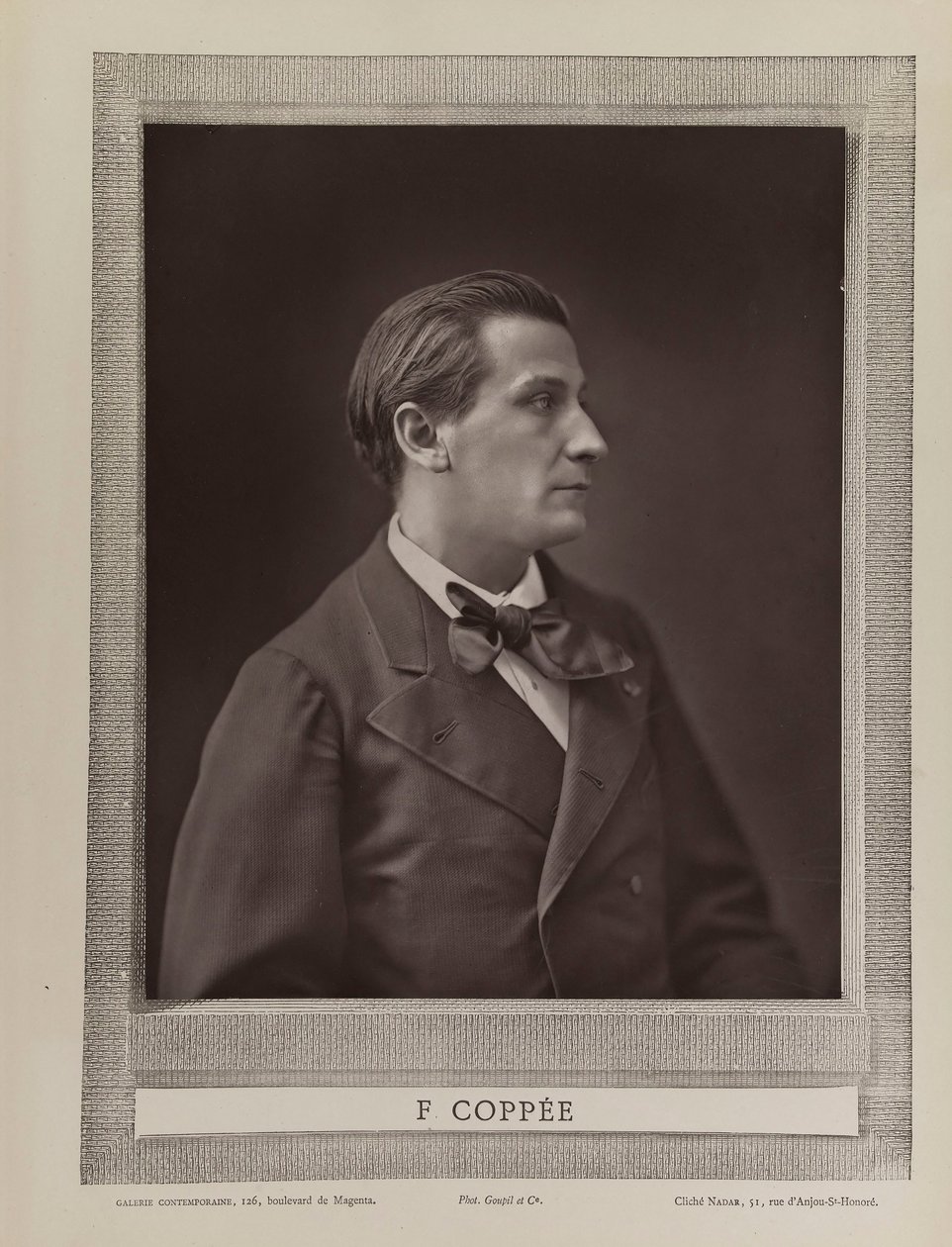 Portrét básníka Françoise Coppée 1842-1908, c. 1875. od Gaspard Félix Nadar