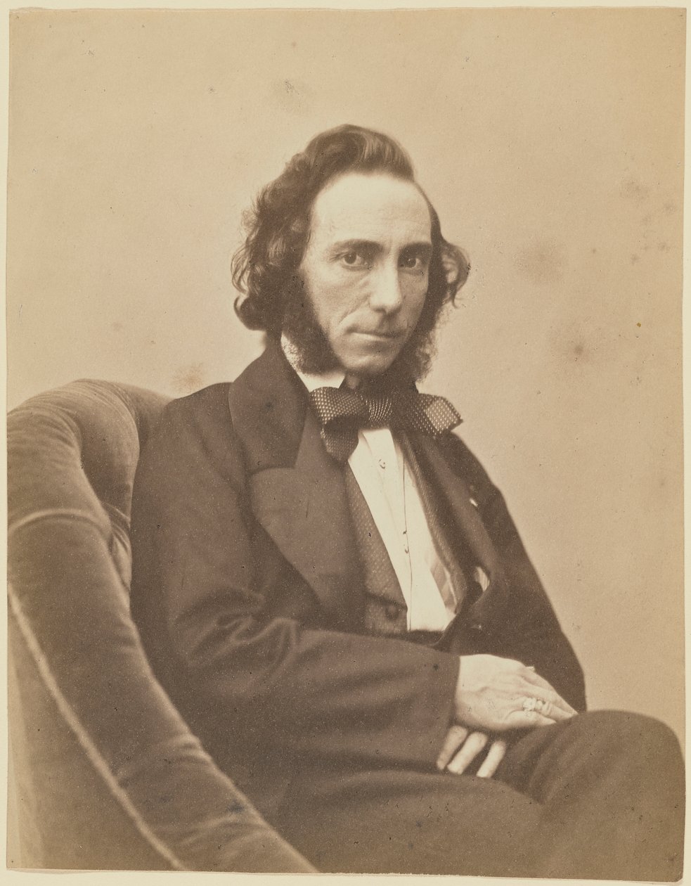 Portrét houslisty a skladatele Ernesta Camilla Sivoriho 1815-1894, 1854-1855. od Gaspard Félix Nadar