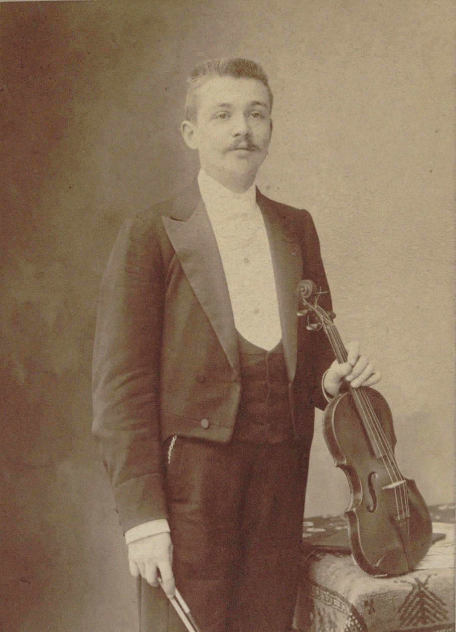 Portrét houslisty a skladatele Henriho Marteaua 1874-1934. od Gaspard Félix Nadar