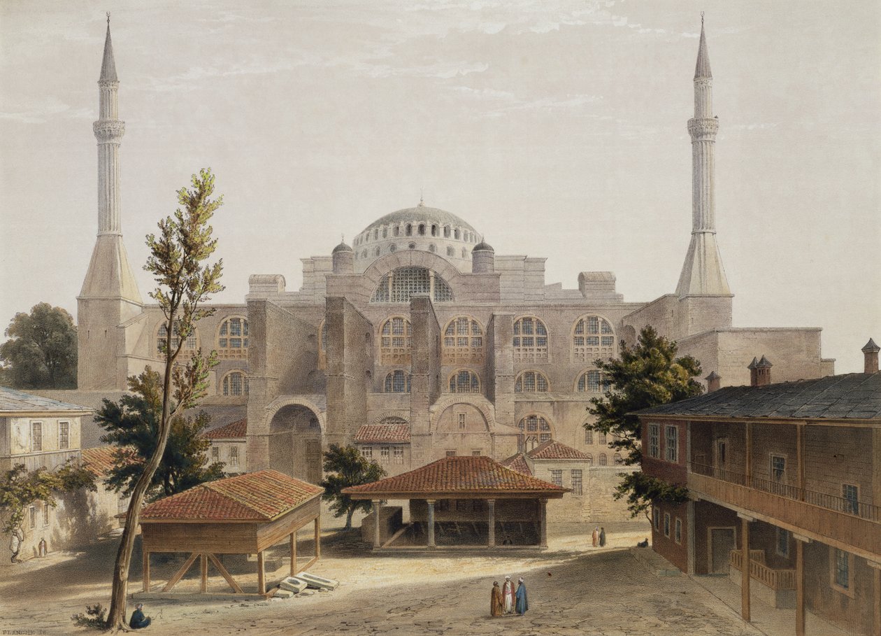 Hagia Sophia, Konstantinopol, hospoda. 1852 od Gaspard Fossati